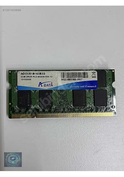 Adata Adovf1b163g2g Pc2-6400s 2gb 800 Mhz Ddr2 Notebook Ram Bellek Kıutusuz