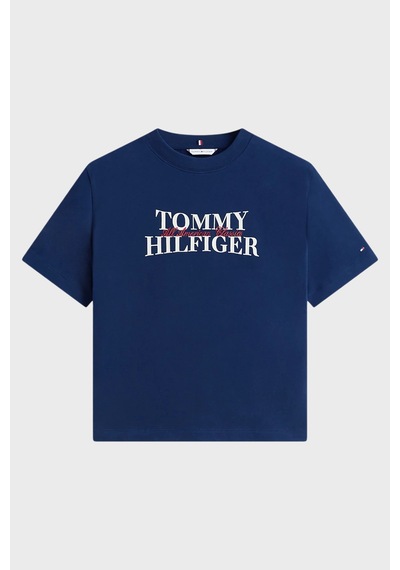 Tommy Hilfiger Bayan T Shirt Ww0ww47884 C1g Lacivert Lacivert