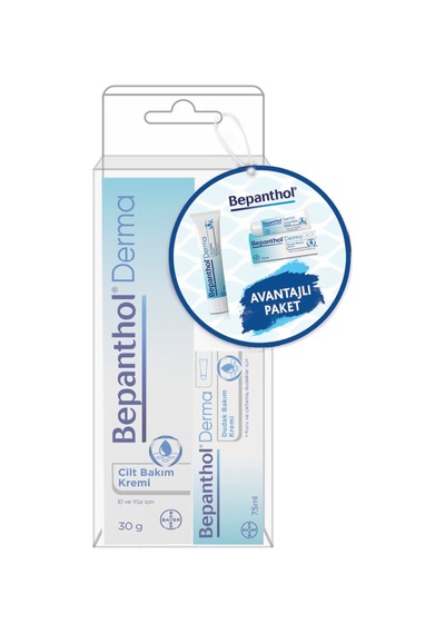 2 Adet Bepanthol Cilt Bakım Kremi 30 G + Dudak Bakım Kremi 7.5 G