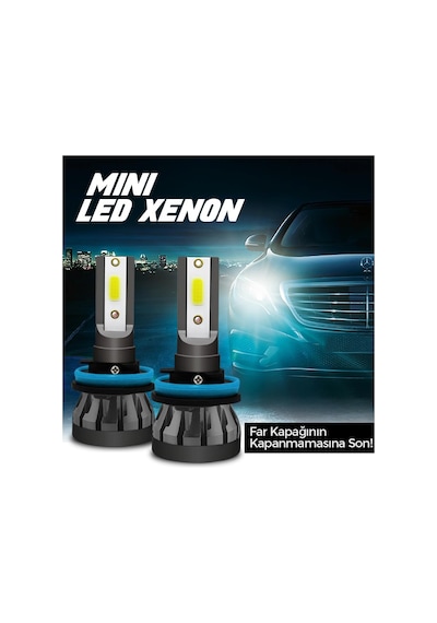 Slim Led Xenon Şimşek Etkili Mini H1/H3/H4/H7/H8/H9/H11/90... 442568330