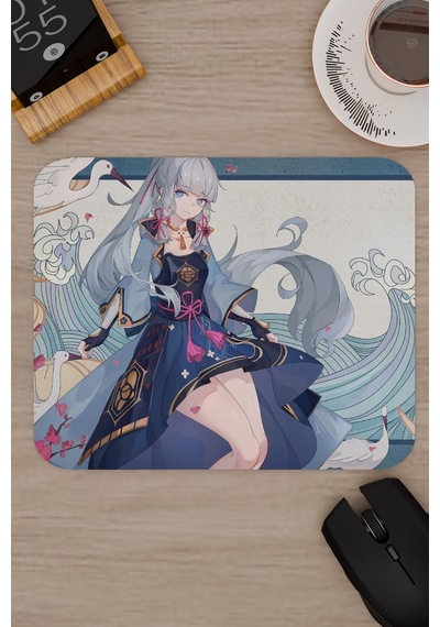 Ayaka Genshin Impact Anime Gacha V2 - 22x18 Gaming Mouse Pad Fare Altlığı