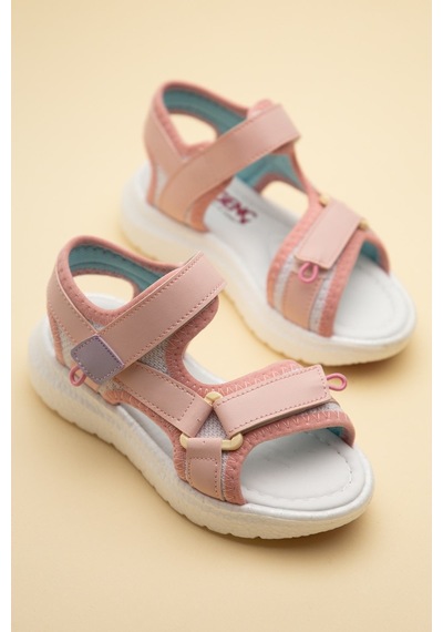 Dilimler Ayakkabı Şirinbebe Ortopedik Kız Çocuk Sandalet Pembe Faylon Taban Cırtlıyan Kapalı-4747 Dilimler Ayakkabı Şirinbebe Ortopedik Kız Çocuk Sandalet Pembe Faylon Taban Cırtlıyan Kapalı-4747