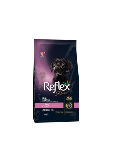 Reflex Plus High Energy Biftekli Yetişkin Köpek Maması 3 KG