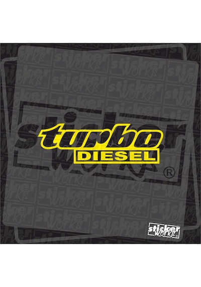 Turbo Diesel Sticker Sarı