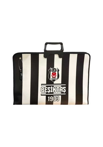 Lisanslı Proje Çizim Çantası 53x38 Cm Evrak Resim Taşıma Çantası Siyah Beyaz
