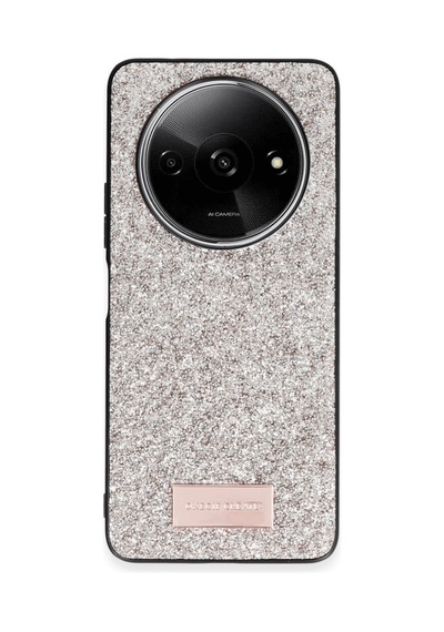 Onegif Xiaomi Redmi A3 4g Bright Simli Kapak - Gold 0.2M-Çok Renkli