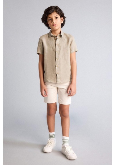 Defacto Gabardin Şort Erkek Çocuk C2955a826smer37 Ekru-er37