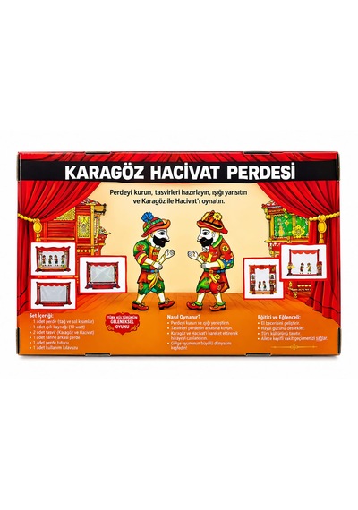 Hacivat Karagöz Gölge Oyunu Seti "