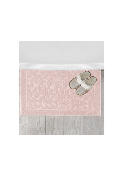 Buççin Online Mağaza Banyo Ayak Havlusu % 100 Pamuk Desenli 50x70 Cm Soft Pamuklu Pembe Çok Renkli