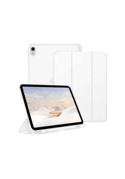 Apple iPad Uyumlu 11. A16 11inç/10. 10.9inç İle Uyumlu Kılıf Cover Kalem Bölmeli Pc Case Beyaz Sku: Zeusb0gh3jqcfh Arka Kapak