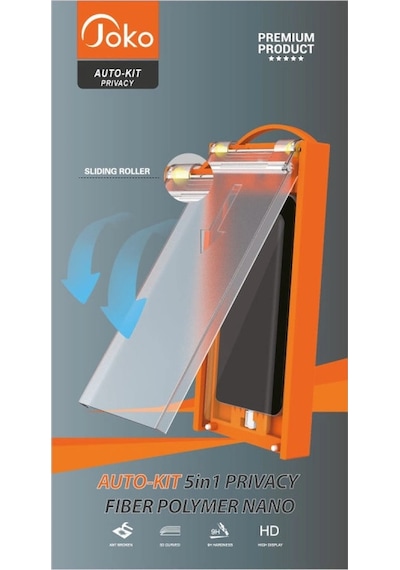 Joko Samsung Galaxy Uyumlu  Note 20 Ultra Autokit 5in1 Fiber Hayalet Polymer Nano Ekran Koruyucu
