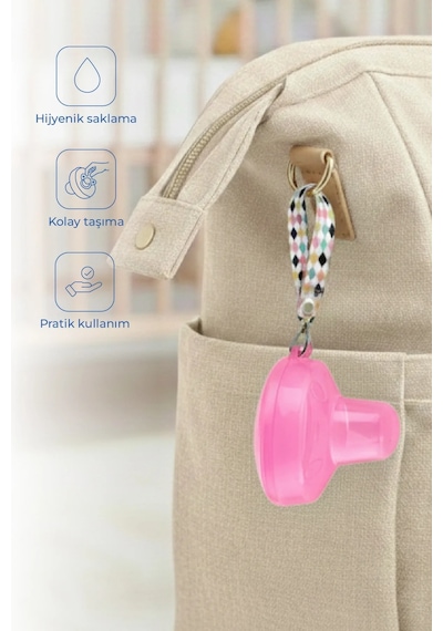BabyJem Emzik Saklama Kabı 564 Pembe
