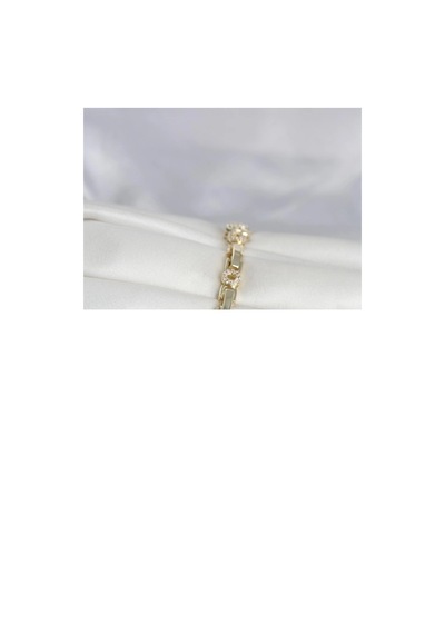 Pirinç Gold Renk Zirkon Taşlı Kalp Model Kadın Bileklik Çok Renkli 93099788