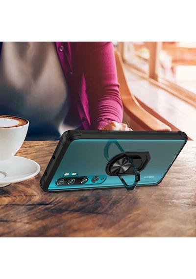 Xiaomi Mi Note 10 Lite Kilif Seffaf Sararmaz Yüzüklü Mola Kapak 406652978