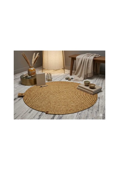 Dekoratif Hasır Kilim Kahverengi