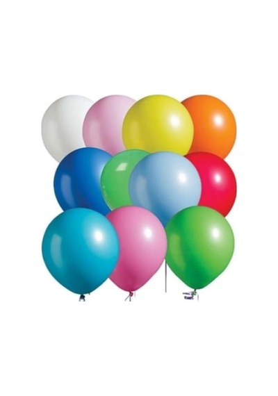 9a Karışık Renkli Balon 100'lü Atom Çok Renkli