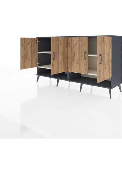 Hyperion Konsol 6 Raflı 4 Kapaklı 176x44x99 Antrasit-çam/aytaşı Antrasıt/atlas Çam - Antrasıt Hyperion Konsol 6 Raflı 4 Kapaklı 176x44x99 Antrasit-çam/aytaşı Antrasıt/atlas Çam - Antrasıt