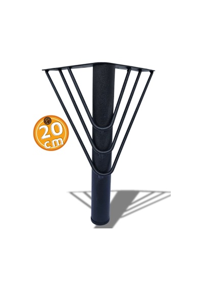 Wanessa161020 Siyah 20cm Metal Ayaklar Mobilya Ayakları,koltuk,kanepe,berjer,dolap 4 Adet Siyah