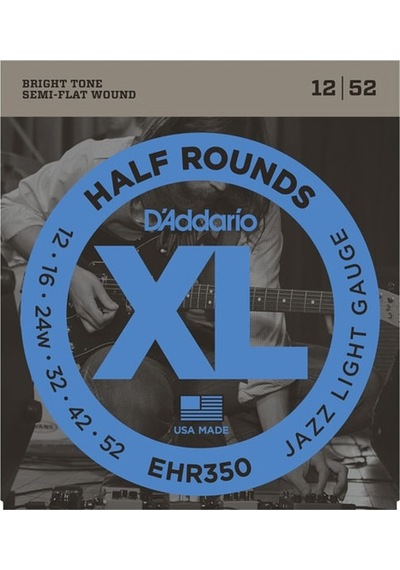 Daddarıo Ehr350 Elektro Tel Set Half Round Jazz Lıte