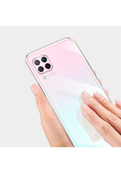 Huawei P40 Lite Kılıf Lüx Şeffaf Silikon Kılıf