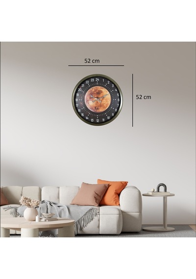 Eskitme 24 Saat Göstergeli Özel Tasarım Duvar Saati Diğer