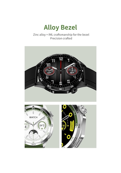 Vwar Watch Gt4 Amoled Ekran 45 MM + 3 Kordonlu Akıllı Saat (İthalatçı Garantili)