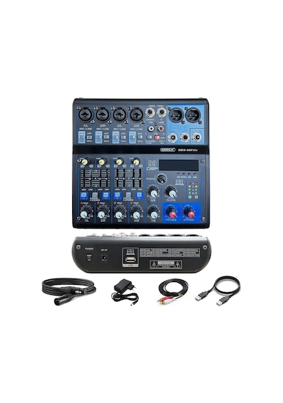 Stüdyo Ekipmanları Midi Live Paket-6 Ses Kartlı Mikser Midi Klavye Cx2 Mikrofon Kulaklık Pad Controller