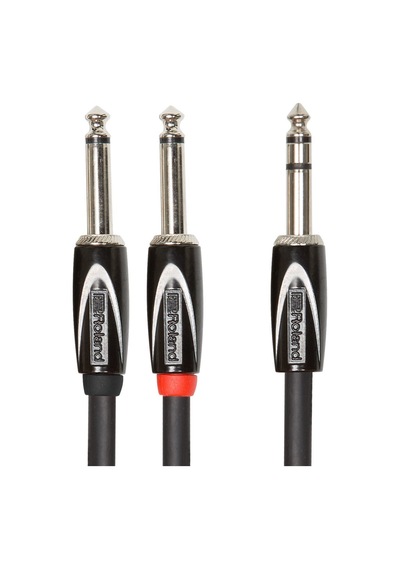 Black-serisi Bağlantı Eklemesi/split Kablo 6, 3-mm-trs- 2x 6, 3-mm Jak, Uzunluk: 3m Rcc-10- Standart