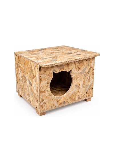 Reyo Yetişkin ve Yavru Kedi Evi İç ve Dış Mekana Uygun Kedi Evi Sokak Kedileri İçin Yuva Kedi Barınağı 50 x 35 x 30 CM CAT19