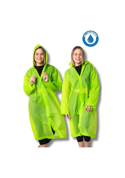 Bosile Unisex Eva Kumaş Su Rüzgar Geçirmez Yağmurluk Çok Renkli