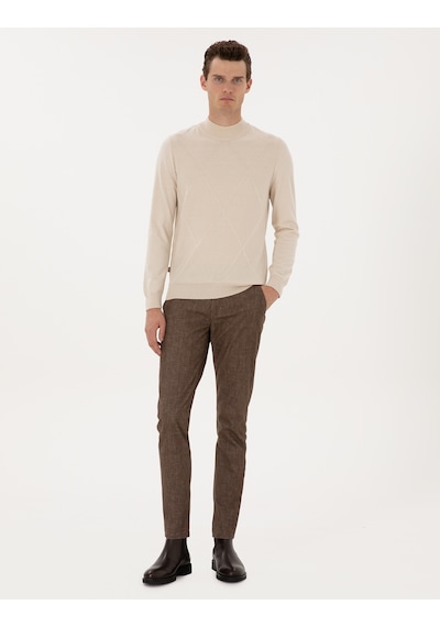 Pierre Cardin Erkek Krem Kazak /triko 50317520-vr071 Krem
