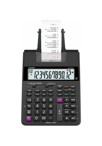 Casio Casıo Hr-100rc-bk-dc Şeritli Hesap Makinesi