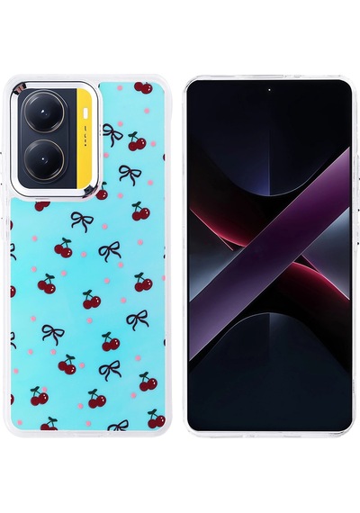 Xiaomi Poco X7 Pro Kılıf Airbag Tasarımlı Zore Hadra Kapak Kiraz