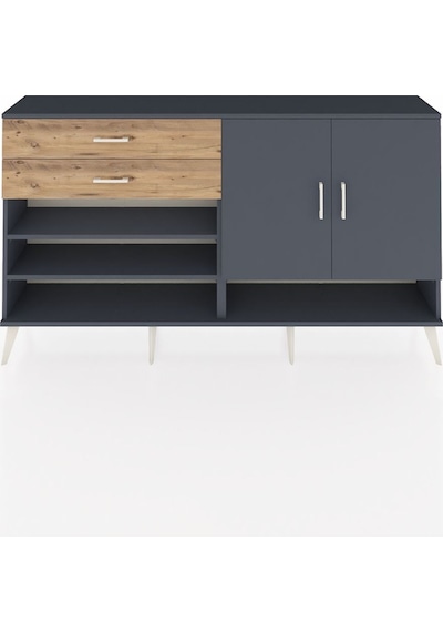 Arges Konsol 4 Raflı 2 Çekmeceli 2 Kapaklı 176x30x99 Antrasit-ant Antrasit-antrasit/çam Arges Konsol 4 Raflı 2 Çekmeceli 2 Kapaklı 176x30x99 Antrasit-ant Antrasit-antrasit/çam