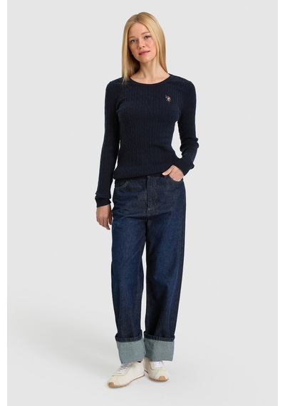 U.S. Polo Assn. Kadın Lacivert Basic Kazak 50331602-vr033