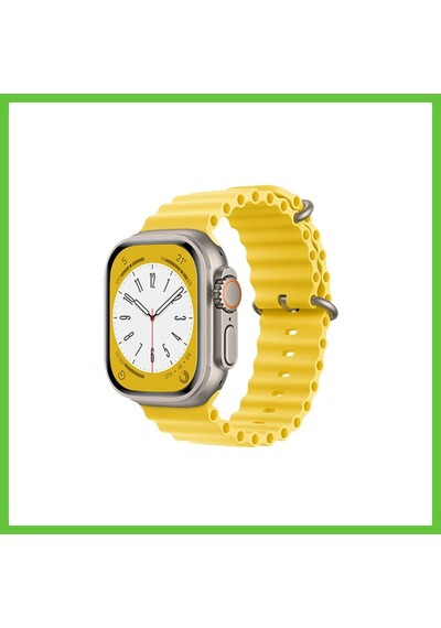 Bezos Watch 38mm Uyumlu Ocean Kordon - Sarı Dmc