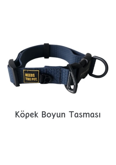 Interlaken Su Geçirmez Sağlam Lacivert Köpek Boyun Tasması L Beden Lacivert