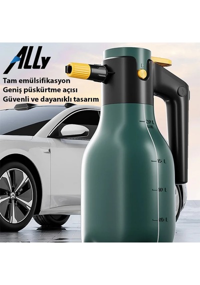 Ally 2l Yüksek Basınçlı Şarjlı Köpük Makinası Oto Yıkama Pompası Köpük Püskürtücü- 5775