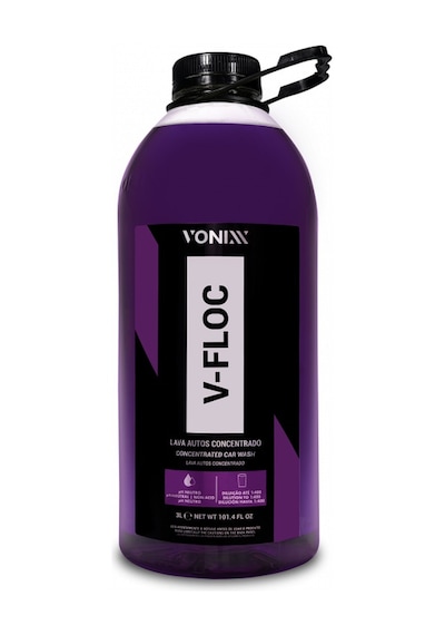 Vonixx V-floc Süper Konsantre Ph Nötr Araç Şampuanı 3 Litre