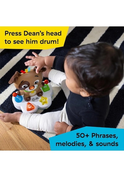 Baby Einstein Drum & Learn Dean Müzikal Öğrenme Oyuncağı, Çoklu Duyusal, 6 Aylık Ve Daha Büyük Bebek
