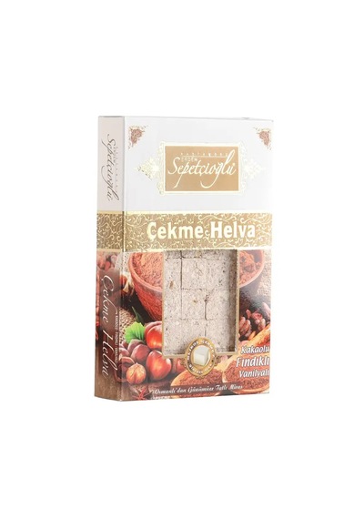 Sepetçioğlu Kastamonu Meşhur Kakaolu Fındıklı Vanilyanlı Çekme Helva 280 G