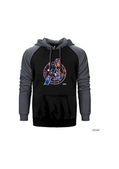 Avengers Infinity War Sarı Renk Reglan Kol Sweatshirt / Hoodie