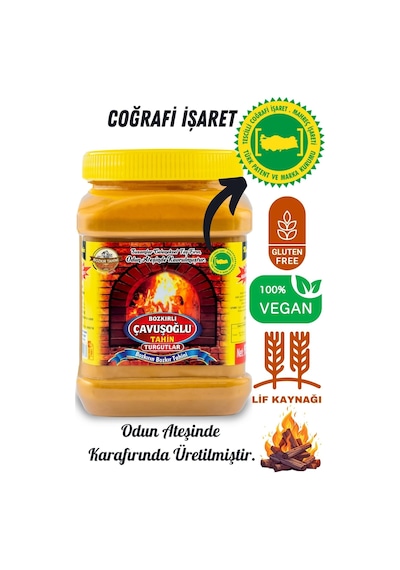 Odun Ateşinde Kepeksiz Bozkır Tahini 930g + Dut Pekmezi 1000g