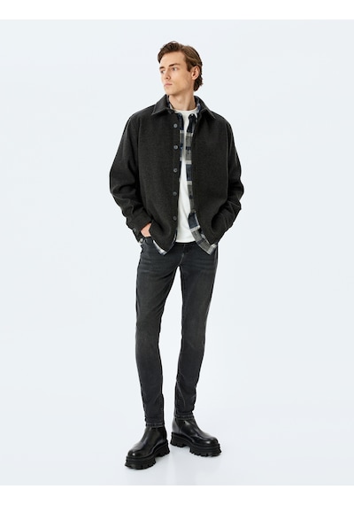 Koton Pamuklu Slim Fit Jean Pantolon - Brad Jean Siyah 5wam40018nd Siyah Koton Pamuklu Slim Fit Jean Pantolon - Brad Jean Siyah 5wam40018nd Siyah