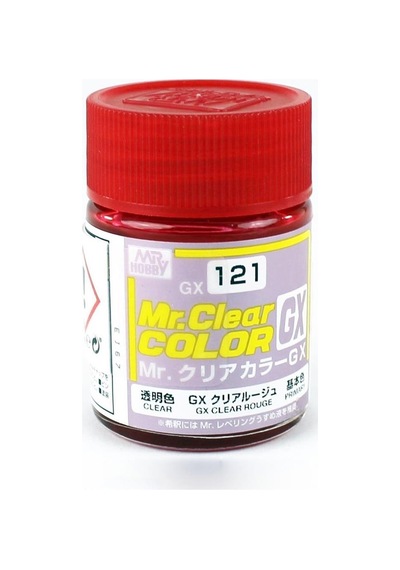 18 Ml. Clear Rouge Mr.color Serisi Maket Boyası, Mr.hobby Gx121 Standart