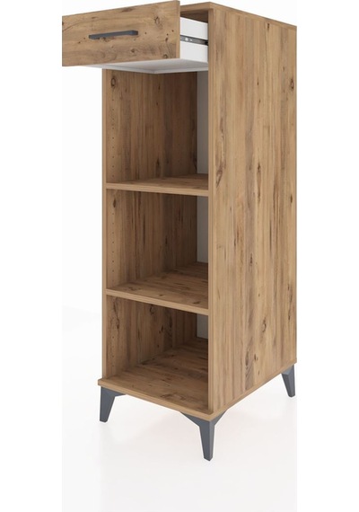 Kronos Dolap 2 Raflı Tek Çekmeceli 44x59x134 Çam-çam Atlas Çam