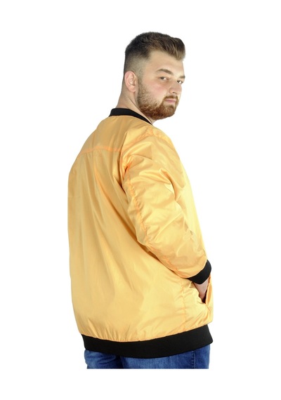 Mode Xl Erkek Kolej Mont Fermuarlı Jesica 22612 Sarı 001