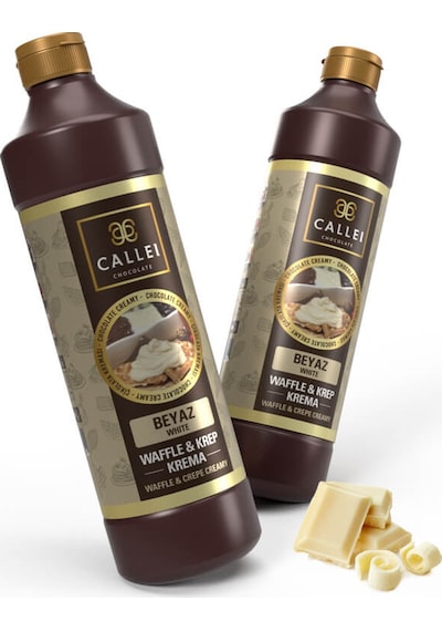 Callei Beyaz Waffle Çikolatası Şişe 2 x 1 KG