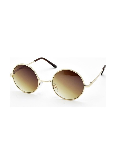 Extoll John Lennon Yuvarlak Unisex Güneş Gözlüğü Kahverengi Jlkhv