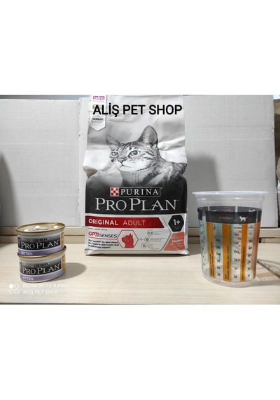 Pro Plan Somon Ve Pirinçli Yetişkin Kedi Maması 1,5kg 2 85 Gr Yaş Mama Hediyeli